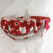 画像5: 【オーダー品】ぼうる巾着（北欧風フラワー：レッド）Mサイズ (5)